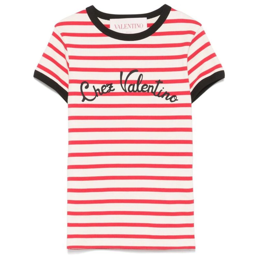 Valentino Women Chez Valentino Striped T-Shirt